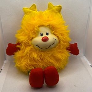 Rainbow Brite Orange Sprite Star Plush Stuffed Animal Toy Doll 12” Vintage